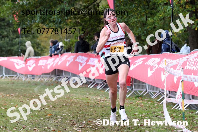 Senior womens 2021 National Cross Country Relays, Berry Hill Park, Mansfield. Photo: David T. Hewitson/Sports for All Pics